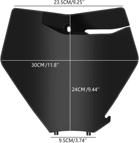 Miniatura 2 de Placa para matrícula frontal de motocicleta en negro, ABS de plástico, resistente, reemplazo universal para EXC 150/250/300 TPI 20-21 SX 125/250