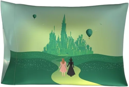 Miniatura 8 de Franco Collectibles Funda de almohada estándar de satén sedoso de belleza, 20 x 30 pulgadas, cabello y piel, festividades, lampara de pierna de Una