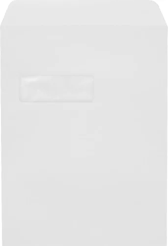 Miniatura 2 de LUXPaper Sobres de ventana de extremo abierto de 9 x 12 pulgadas Despegar y prensar Blanco Texto de 28 libras Cantidad de 1,000