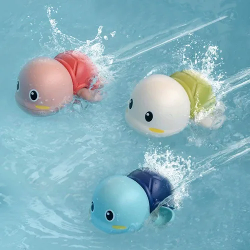Miniatura 4 de Juguetes de baño para bebés, juguetes de tina de tortuga, juguete para bebés de 6 a 12 meses, tortugas flotantes para niños y niñas, baby shower