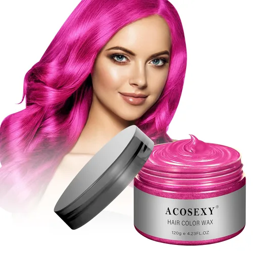 Miniatura 14 de YHMWAX Pomadas Temporales Coloridas para Peinar el Cabello - Gel Natural Desechable de Fuerte Sujeción para Fiestas, Cosplay, Mascarada (Azul)