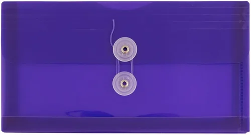 Miniatura 40 de Fundas de plástico con cierre de botón y cordel para guardar documentos (12 fundas de tamaño carta), de JAM Paper, Amarillo