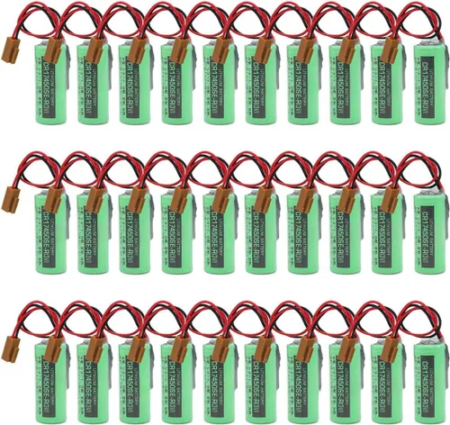 30-Pack 3V 2500mAh PLC Replacement Battery for CR17450SE-R A98L-0031-0012 CR17450-17450, FANUC CNC Series