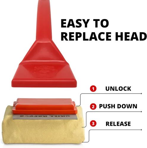 Miniatura 3 de Grill Rescue - Cabezal raspador de limpieza reemplazable para parrilladas, sin cerdas. Herramientas duraderas y únicas para rejillas de hierro