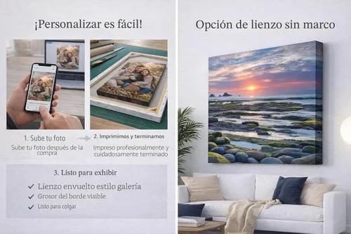 Miniatura 5 de ZXDZSM Póster de lienzo personalizado (sin marco, 24 x 36 pulgadas): sube tu imagen/foto - Foto personalizada a impresión de póster, impresiones