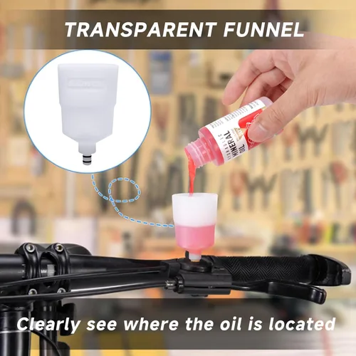 Miniatura 5 de TEKTRO - Kit de purga de frenos de bicicleta para Shimano, frenos de disco hidráulicos, juego de purga de frenos de bicicleta con aceite mineral