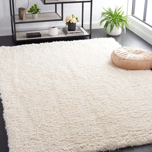 Miniatura 18 de SAFAVIEH Flokati Shag Collection - Alfombra decorativa, 2 pies 3 pulgadas x 4 pies, color marfil, diseño sólido, no desprende pelusa y de fácil