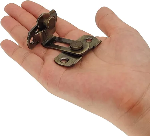 Miniatura 2 de Cerradura de puerta corredera Cerradura de puerta de granero Cerradura de puerta de bolsillo Pantalla de bloqueo de puerta Pestillo de puerta de 90