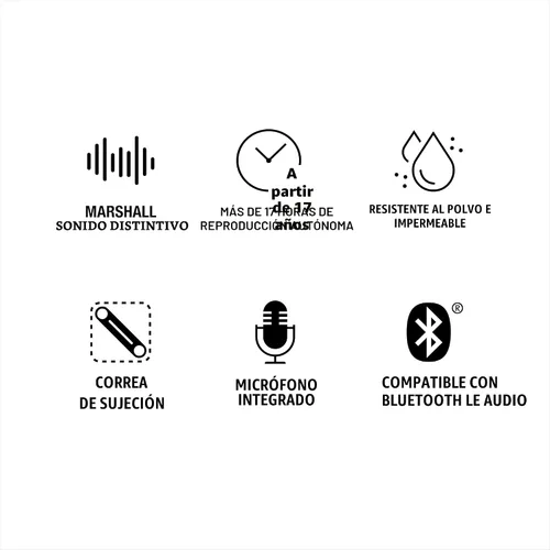 Miniatura 13 de Marshall Willen II Altavoz portátil Bluetooth - Negro y latón