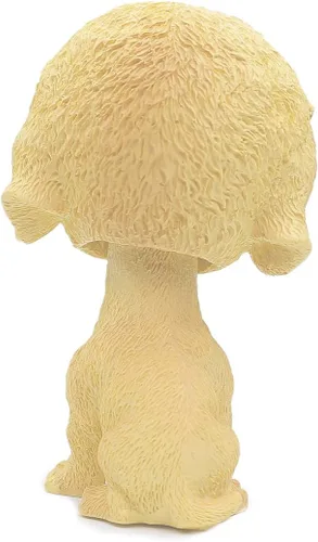 Miniatura 4 de Perros de juguete con cabeza móvil para decorar el auto, cachorros con cabeza de burbuja para el salpicadero (Golden Retriever)