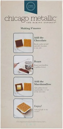 Miniatura 10 de Chicago Metallic Smores Maker, Blanco Pequeño