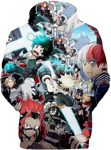 Miniatura 3 de CHLOBLOM Boku No Hero Academia - Sudadera con capucha 3D