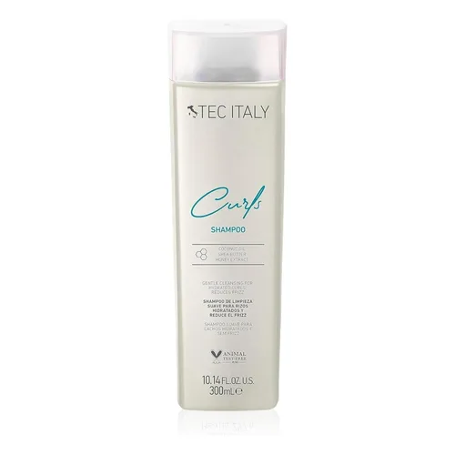 Tec Italy Champú hidratante para rizos para cabello rizado y ondulado, define los rizos, control del encrespamiento, limpiador suave que añade