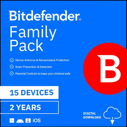 Miniatura 2 de Bitdefender Family Pack - 15 Devices 1 year Subscription PC/Mac Activation Code by email