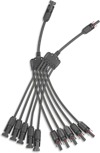 Miniatura 18 de Conector de panel solar de 2 a 1 2 vías, divisor de panel solar de 1000 V FMM+MFF rama en Y, conectores paralelos para conexión paralela entre 2 a 1