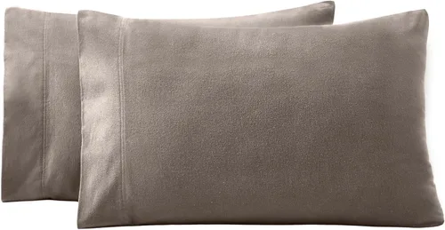 Miniatura 2 de Juego de ropa de cama de franela de algodón de alta calidad, el juego incluye: 2 fundas de almohada, acento de dormitorio contemporáneo sólido