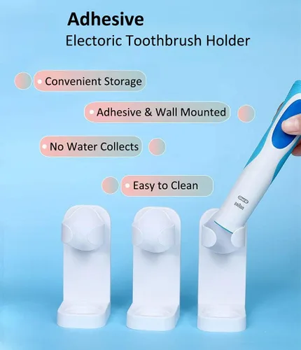 Miniatura 3 de Porta cepillos de dientes eléctricos para baño, organizador de cepillos de dientes eléctricos, almacenamiento de cepillos de dientes para baño