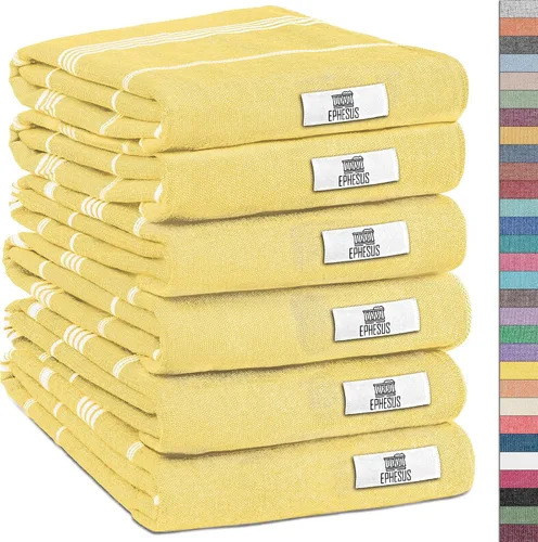 Miniatura 13 de EPHESUS TOWELS Toallas de Mano - Juego de 2 18" x 30" - Toalla de Mano Turca Decorativa para Baño, Cocina, Invitados, Cara, Cabello, Té, Paño
