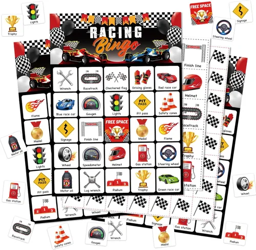 Miniatura 13 de Shappy 35 tarjetas de juego de bingo para acampar con 24 jugadores, juegos de aventura y fiesta, bosque, selva, tarjetas de bingo para actividades