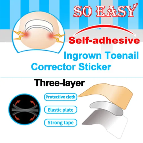Miniatura 3 de Juego profesional de herramientas para uñas encarnadas con tiras transpirables para uñas encarnadas, parche corrector de uñas curvas, lima