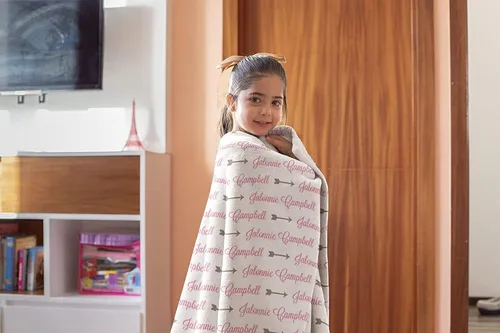 Miniatura 4 de NAZENTI Manta de regalo para bebé, manta de bebé personalizada con nombre, manta personalizada para niña, regalo para niñas, hija de cumpleaños