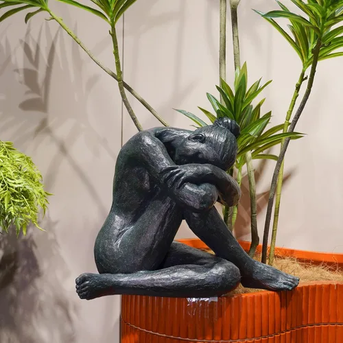 Miniatura 4 de Guichifun Estatua de Bailarina de Yoga Decoración para el Hogar - Escultura de Resina Moderna Creativa para Ballet en Casa Pensadores Bailarines