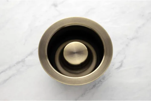 Miniatura 2 de Kingston Brass BS3003 Hecho a juego con brida de eliminación de basura, latón antiguo
