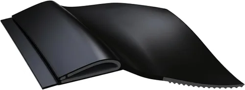 Miniatura 3 de Sello de jamba de ángulo inverso Clip Negro Longitud total de 200 pies (dos rollos de 100 pies/caja) Sello industrial para puertas 2-Negro