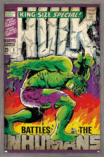 Miniatura 11 de Trends International Marvel Comics Hulk - Póster especial #1 para pared, 34 pulgadas de largo x 22.4 pulgadas, versión enmarcada en negro Versión