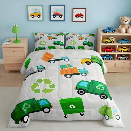 Miniatura 20 de Feelyou Juego de edredón de perezoso lindo juego de ropa de cama para niños y niñas, juego de edredón de mariposa de galaxia, hojas botánicas