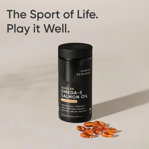 Miniatura 9 de Sports Research® Aceite de Salmón - Origen Único de Salmón Sockeye Salvaje de Alaska 2500 mg por Porción con Ácidos Grasos EPA y DHA Certificado