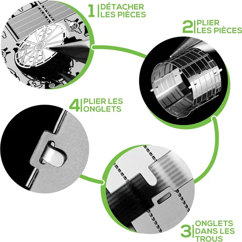 Miniatura 3 de Metal Earth Fascinations Hubble Telescope 3D Kit de modelo de metal