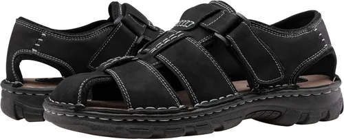 Miniatura 6 de Jousen Men's Sandals Leather Open Toe Beach Sandal Outdoor Summer Sport Sandals
