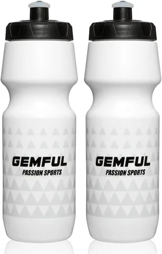 Miniatura 8 de GEMFUL Botella de agua para bicicleta sin BPA, 25.4 fl oz, paquete de 2