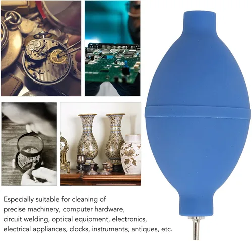 Miniatura 3 de ZJchao Mini bomba de bola para apretar, reloj de plumero de aire, bola sopladora de polvo, bola de goma, flexible y fuerte de aire portátil, bola