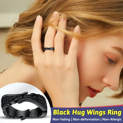 Miniatura 2 de FaithHeart Anillos góticos punk del diablo mal de ojo, anillo de motociclista de acero inoxidable con garra de dragón y águila para hombres