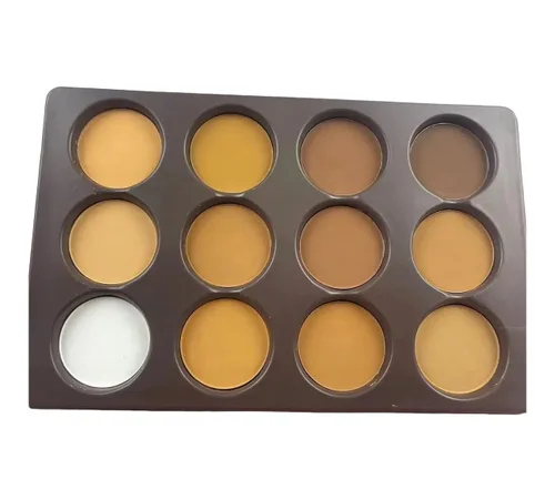 contorno, para resaltar, set de maquillaje, base para contornear/paleta para corregir, vegano, libre de crueldad animal e hipoalergénico, (Mediano)