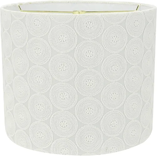 Miniatura 10 de Aspen Creative 31090A pantalla para lámpara de araña de transición con forma de cilindro en color beige, 12 pulgadas de ancho (12 x 12 x 10 pulgadas)