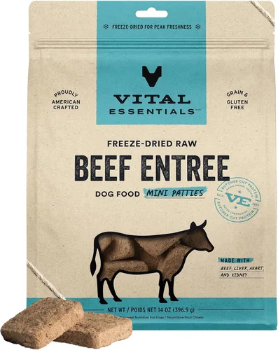 Miniatura 13 de Vital Essentials Alimento crudo liofilizado para perros, mini empanadas de conejo, 14 onzas