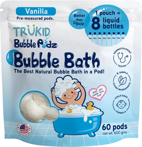Miniatura 27 de TruKid Bubble Podz - Baño de burbujas para niños, niños pequeños y bebés, bomba de baño suave y refrescante sin lágrimas para piel sensible