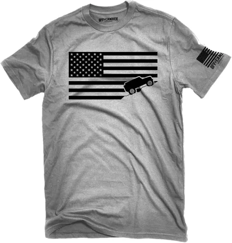 Miniatura 2 de Camiseta con bandera estadounidense Jeep Ash Gray