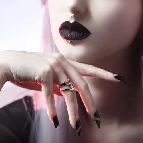 Miniatura 6 de Anillo de afecto de Rogue+Wolf Halloween plata compromiso compromiso compromiso anillos de boda para mujer, joyería gótica Y2K, accesorios