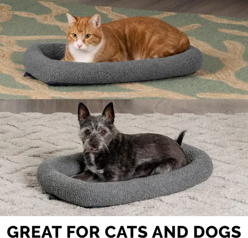 Miniatura 13 de Furhaven Cama para Perros para Perros Grandes/Medianos, 100% Lavable, Dimensionada para Adaptarse a Jaulas - Almohadilla de Jaula con Borde de Forro