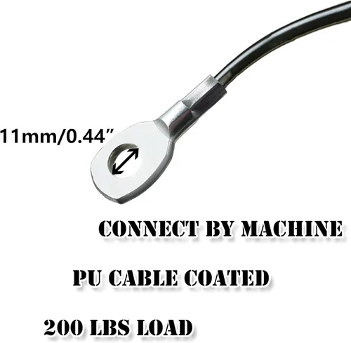 Miniatura 2 de J Bryant Fitness Cable de Repuesto para Gimnasio Polea de Fitness Gruesa de 5mm Cuerda de Alambre de Acero Resistente para Gimnasio en Casa