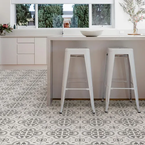 Miniatura 4 de FloorPops FP2953 Remy - Azulejos para suelo (pelar y pegar, color gris)