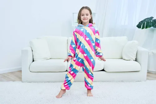 Miniatura 52 de Pijama de unicornio unisex para niños, enteritos para disfraz, Halloween