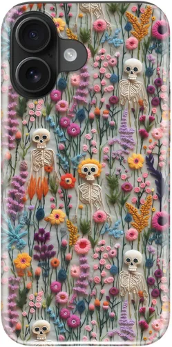 Miniatura 63 de Funda para iPhone 12 Mini, compatible con carga inalámbrica, protección de doble capa con elegante diseño de flores silvestres, silicona suave +