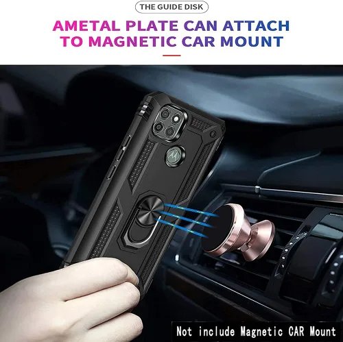 Miniatura 5 de Funda para Xiaomi Redmi Note 9 con protector de pantalla de cristal, híbrida resistente a los arañazos de doble capa, antiarañazos, a prueba