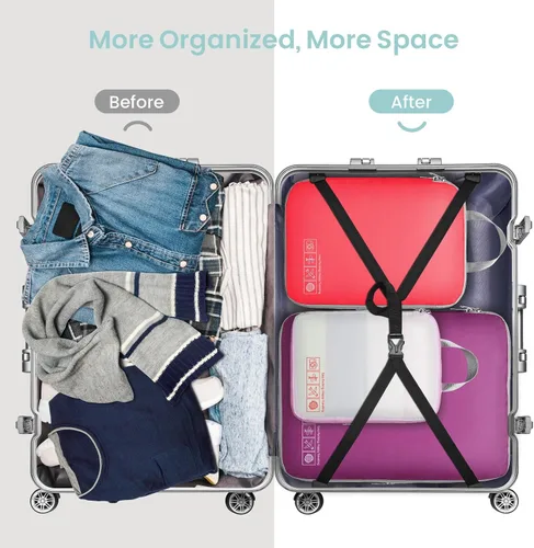 Miniatura 7 de Cambond Compression Packing Cubes for Travel - Expandable Mesh Luggage Organizers Compression Packing Cubes for Carry on Suitcases Travel Essentials