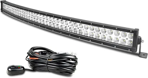 Miniatura 10 de Willpower Barras de luz LED curvadas de 22 pulgadas, 120 W, combo de inundación puntal, barra LED delgada con arnés de cableado, luces LED